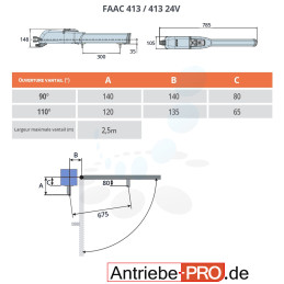 Drehtorantrieb FAAC 413 24V